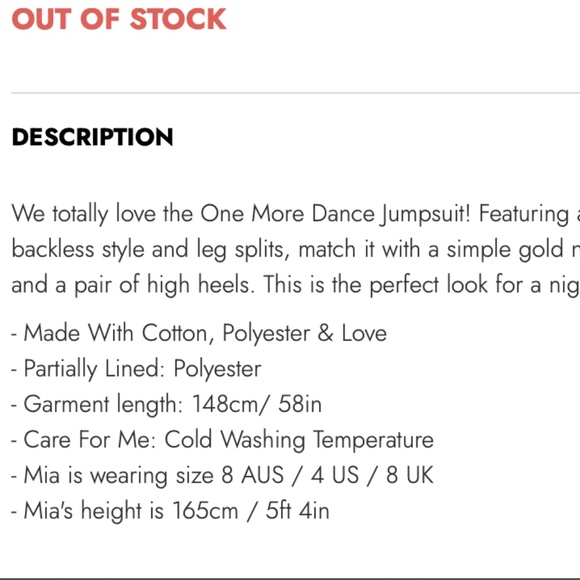 Showpo jumpsuit - Picture 8 of 8